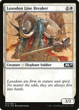 Loxodon Line Breaker [Core Set 2019] | Mega City Incorporated