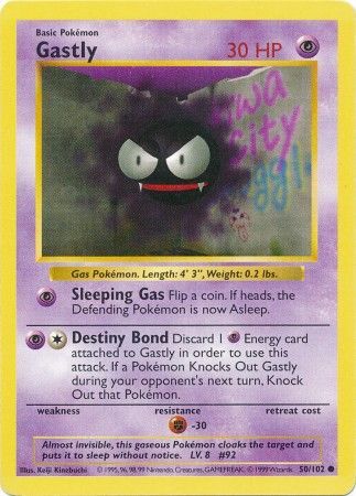 Gastly (50/102) [Base Set Shadowless Unlimited] | Mega City Incorporated