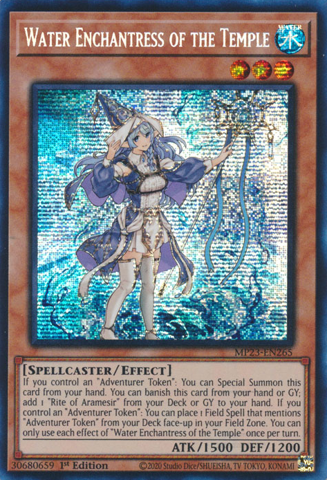 Water Enchantress of the Temple [MP23-EN265] Prismatic Secret Rare | Mega City Incorporated