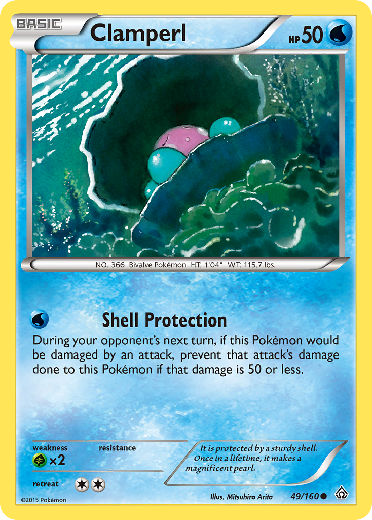 Clamperl (49/160) [XY: Primal Clash] | Mega City Incorporated