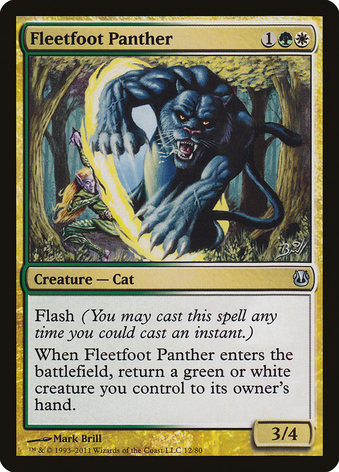 Fleetfoot Panther [Duel Decks: Ajani vs. Nicol Bolas] | Mega City Incorporated