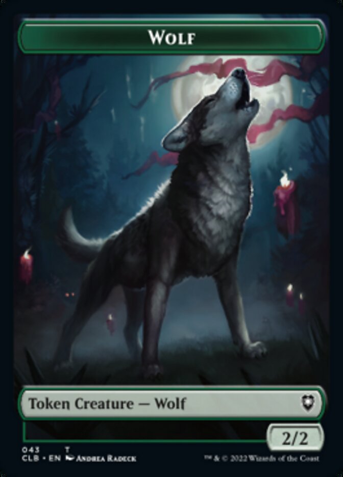 Wolf // Insect Double-sided Token [Commander Legends: Battle for Baldur's Gate Tokens] | Mega City Incorporated