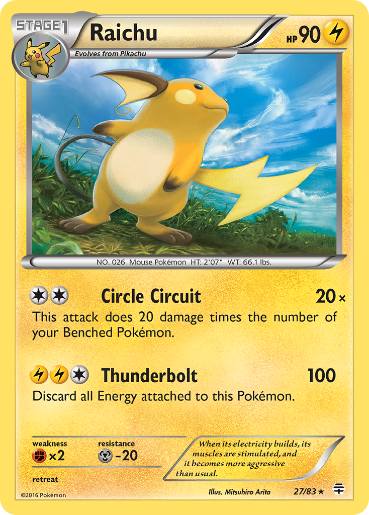 Raichu (27/83) [XY: Generations] | Mega City Incorporated