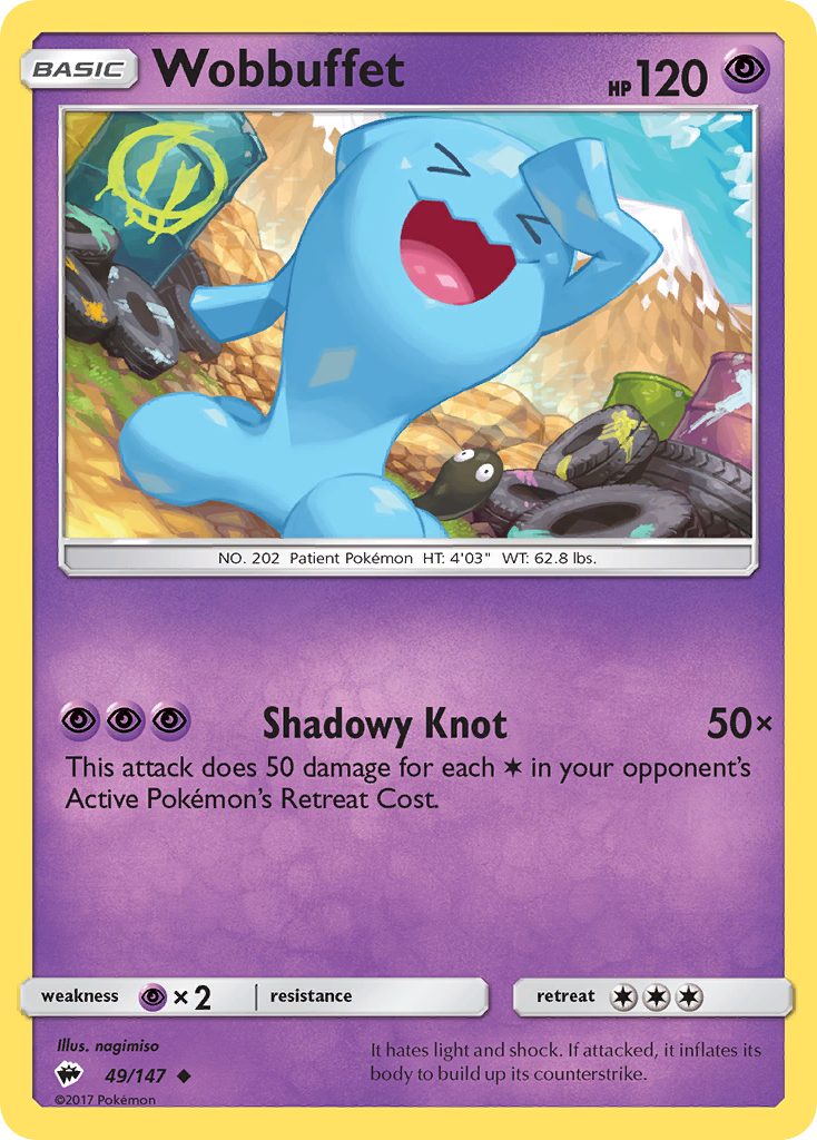 Wobbuffet (49/147) [Sun & Moon: Burning Shadows] | Mega City Incorporated