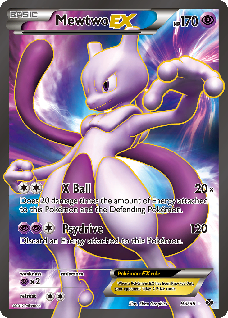 Mewtwo EX (98/99) [Black & White: Next Destinies] | Mega City Incorporated