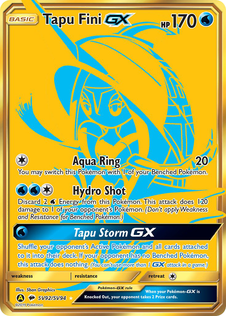 Tapu Fini GX (SV92/SV94) [Sun & Moon: Hidden Fates - Shiny Vault] | Mega City Incorporated