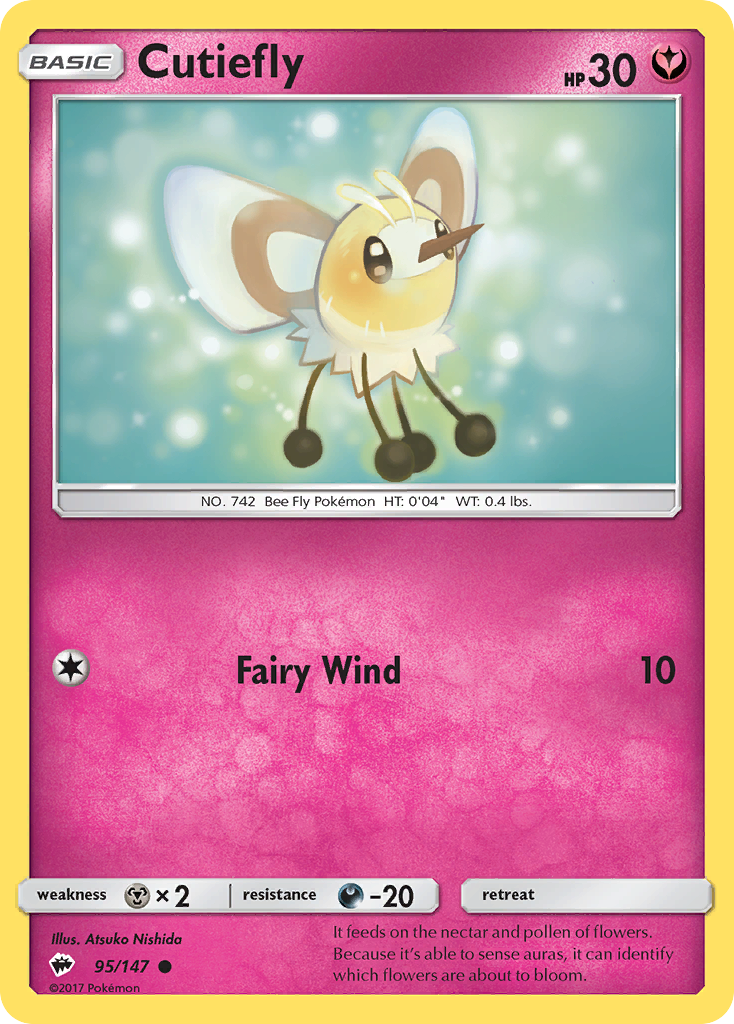 Cutiefly (95/147) [Sun & Moon: Burning Shadows] | Mega City Incorporated