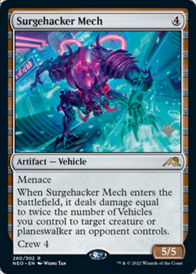 Surgehacker Mech (Promo Pack) [Kamigawa: Neon Dynasty Promos] | Mega City Incorporated