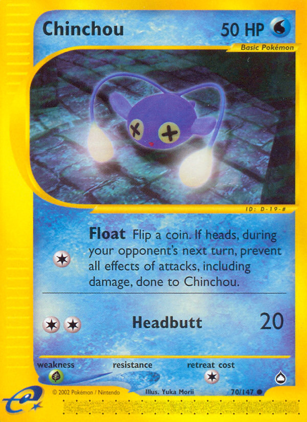 Chinchou (70/147) [Aquapolis] | Mega City Incorporated