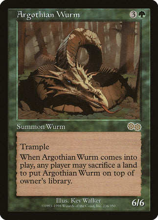 Argothian Wurm [Urza's Saga] | Mega City Incorporated