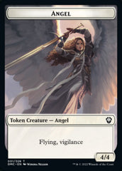 Kavu // Angel Double-sided Token [Dominaria United Commander Tokens] | Mega City Incorporated