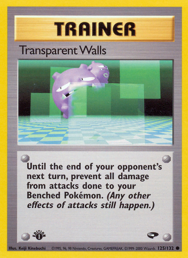 Transparent Walls (125/132) [Gym Challenge 1st Edition] | Mega City Incorporated