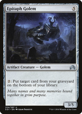 Epitaph Golem [Shadows over Innistrad] | Mega City Incorporated