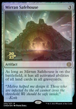 Mirran Safehouse [Phyrexia: All Will Be One Prerelease Promos] | Mega City Incorporated