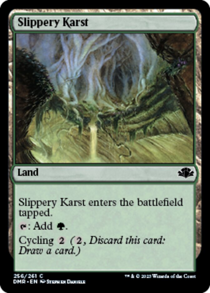 Slippery Karst [Dominaria Remastered] | Mega City Incorporated