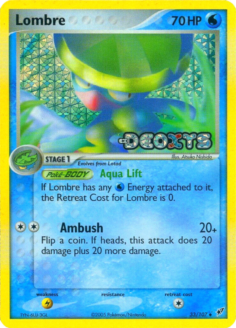 Lombre (33/107) (Stamped) [EX: Deoxys] | Mega City Incorporated