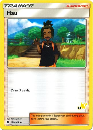 Hau (120/149) (Pikachu Stamp #54) [Battle Academy 2020] | Mega City Incorporated
