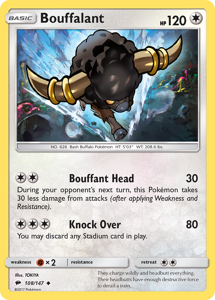 Bouffalant (108/147) [Sun & Moon: Burning Shadows] | Mega City Incorporated