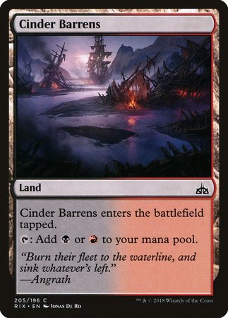 Cinder Barrens [Rivals of Ixalan] | Mega City Incorporated