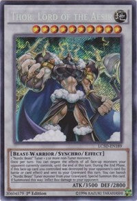 Thor, Lord of the Aesir [LC5D-EN189] Secret Rare | Mega City Incorporated