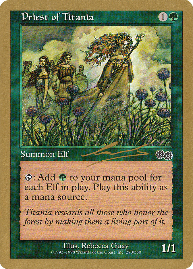 Priest of Titania (Nicolas Labarre) [World Championship Decks 2000] | Mega City Incorporated