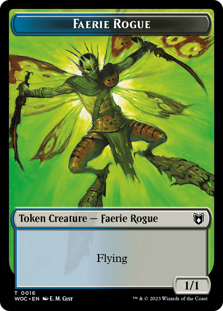 Faerie Rogue // Copy (0016) Double-Sided Token [Wilds of Eldraine Commander Tokens] | Mega City Incorporated