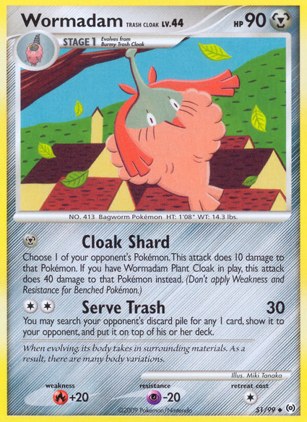 Wormadam Trash Cloak (51/99) [Platinum: Arceus] | Mega City Incorporated