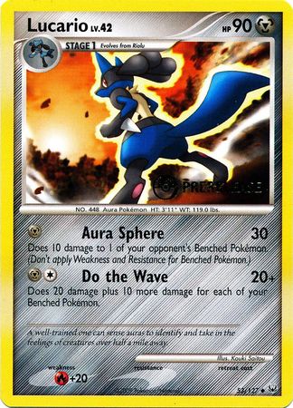 Lucario (53/127) (Prerelease Promo) [Diamond & Pearl: Black Star Promos] | Mega City Incorporated