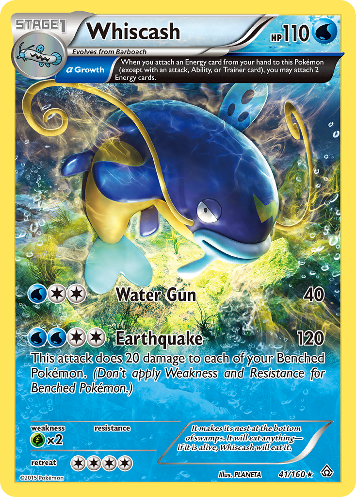 Whiscash (41/160) [XY: Primal Clash] | Mega City Incorporated