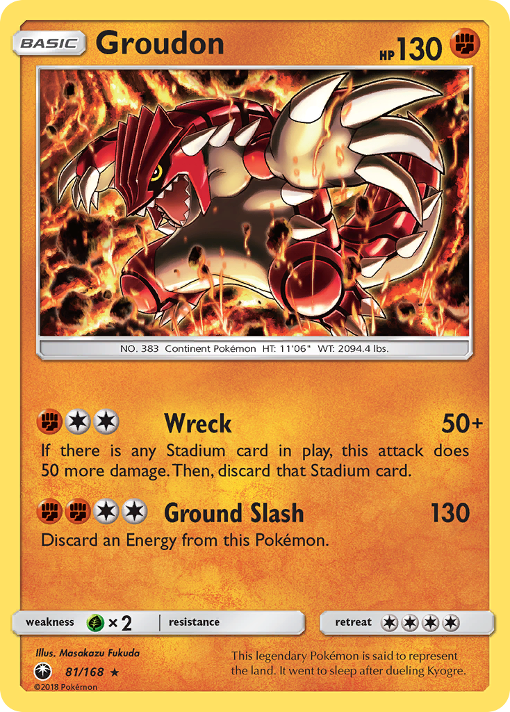 Groudon (81/168) [Sun & Moon: Celestial Storm] | Mega City Incorporated