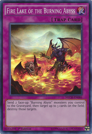 Fire Lake of the Burning Abyss [NECH-EN086] Super Rare | Mega City Incorporated