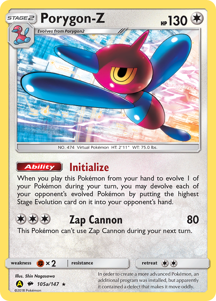 Porygon-Z (105a/147) (Alternate Art Promo) [Sun & Moon: Burning Shadows] | Mega City Incorporated