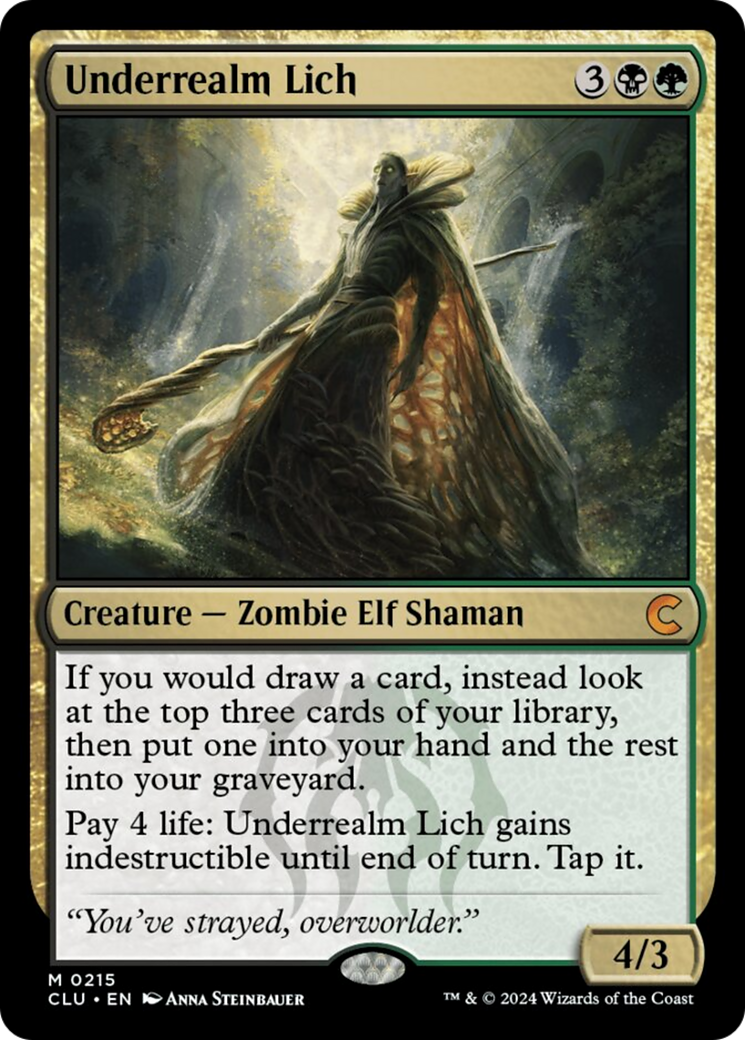 Underrealm Lich [Ravnica: Clue Edition] | Mega City Incorporated