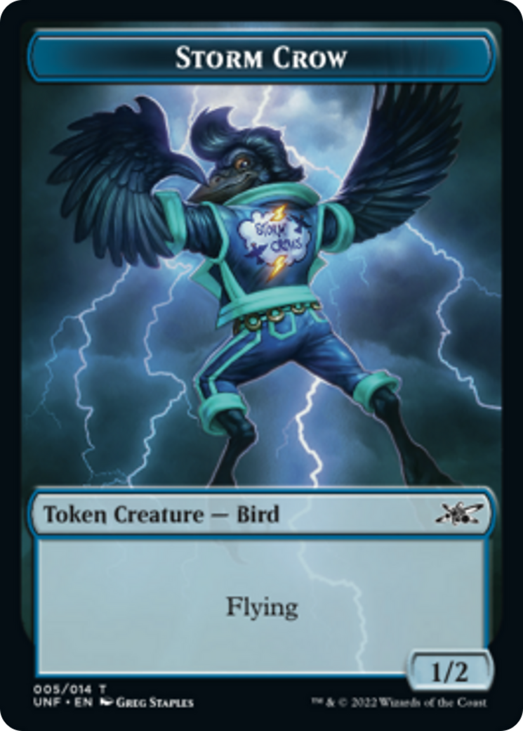 Squirrel // Storm Crow Double-sided Token [Unfinity Tokens] | Mega City Incorporated