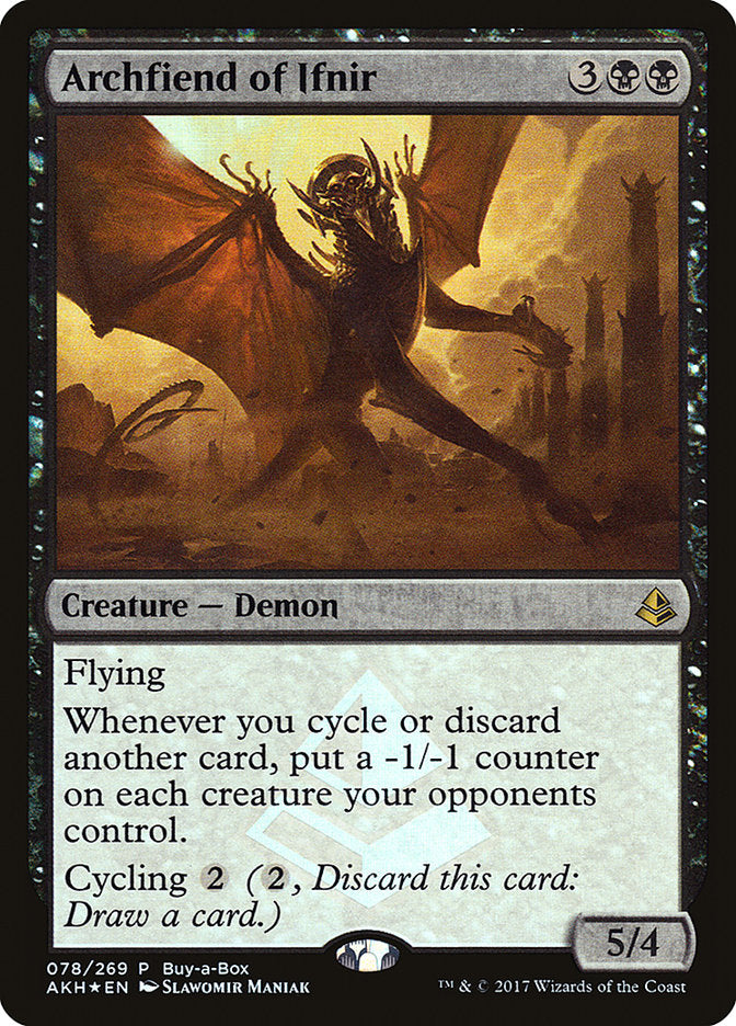 Archfiend of Ifnir (Buy-A-Box) [Amonkhet Promos] | Mega City Incorporated