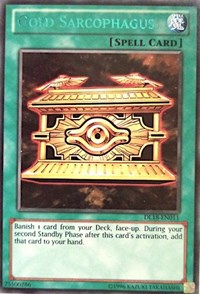 Gold Sarcophagus (Green) [DL18-EN011] Rare | Mega City Incorporated