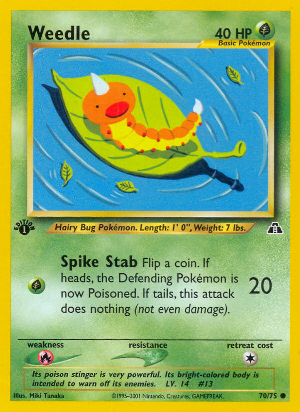 Weedle (70/75) [Neo Discovery 1st Edition] | Mega City Incorporated