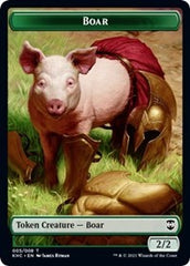 Boar // Spirit Double-sided Token [Kaldheim Commander Tokens] | Mega City Incorporated