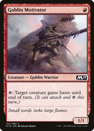 Goblin Motivator [Core Set 2019] | Mega City Incorporated