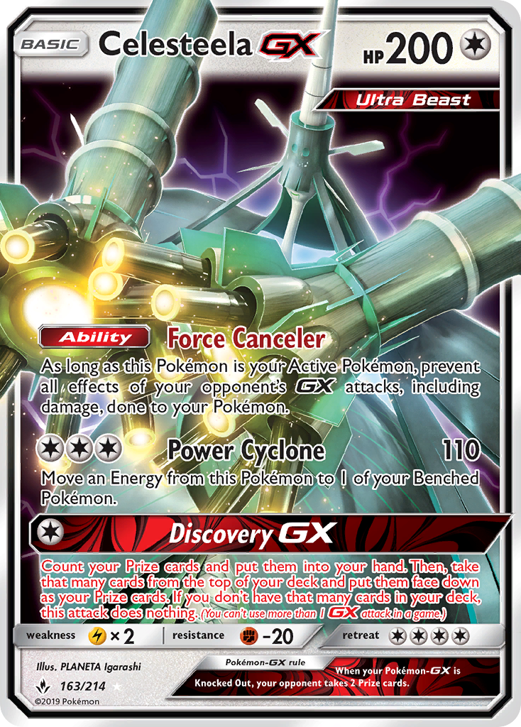 Celesteela GX (163/214) [Sun & Moon: Unbroken Bonds] | Mega City Incorporated