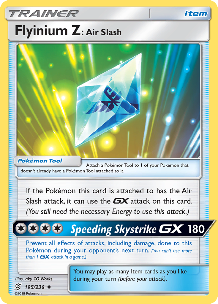 Flyinium Z: Air Slash (195/236) [Sun & Moon: Unified Minds] | Mega City Incorporated