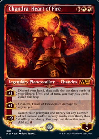 Chandra, Heart of Fire (Showcase) [Core Set 2021] | Mega City Incorporated