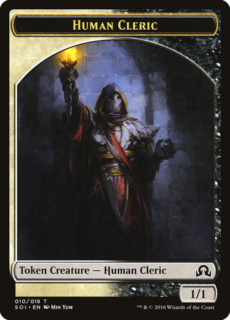 Human Cleric Token [Shadows over Innistrad Tokens] | Mega City Incorporated