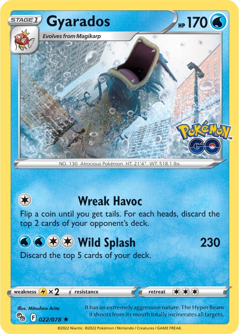 Gyarados (022/078) [Pokémon GO] | Mega City Incorporated