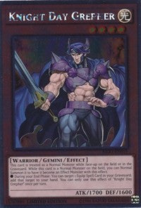 Knight Day Grepher [NKRT-EN015] Platinum Rare | Mega City Incorporated