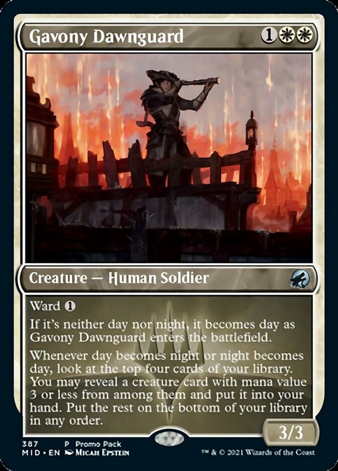 Gavony Dawnguard (Promo Pack) [Innistrad: Midnight Hunt Promos] | Mega City Incorporated