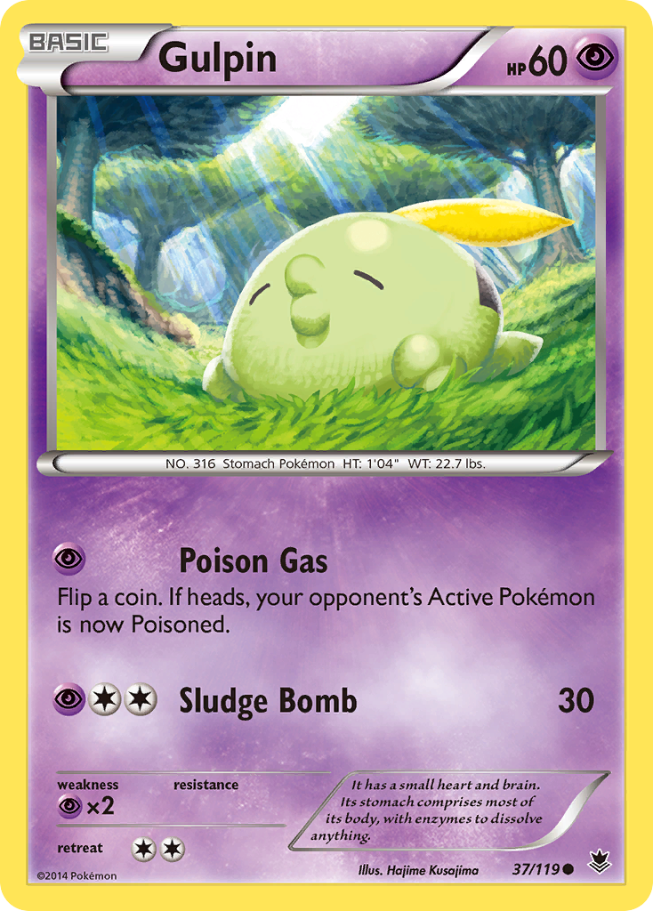 Gulpin (37/119) [XY: Phantom Forces] | Mega City Incorporated