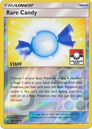 Rare Candy (142/168) (League Promo Staff) [Sun & Moon: Celestial Storm] | Mega City Incorporated