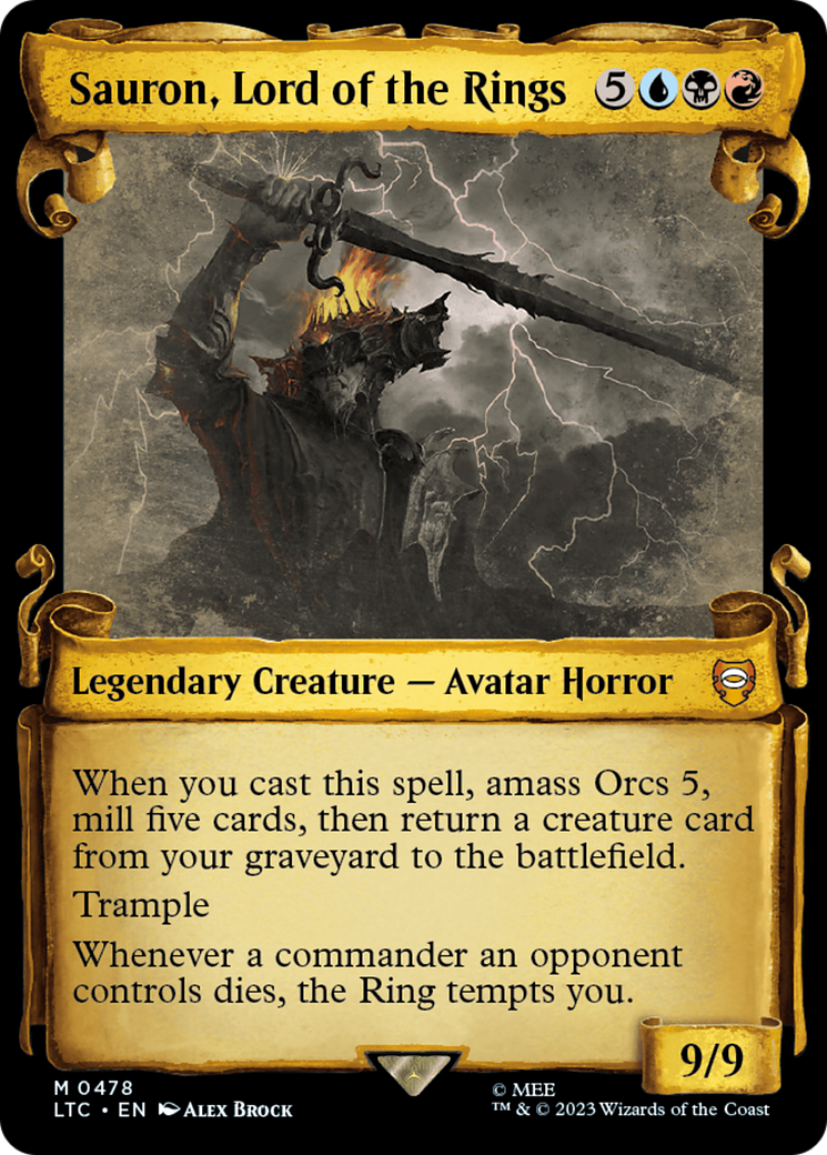 Sauron, Lord of the Rings [The Lord of the Rings: Tales of Middle-Earth Commander Showcase Scrolls] | Mega City Incorporated