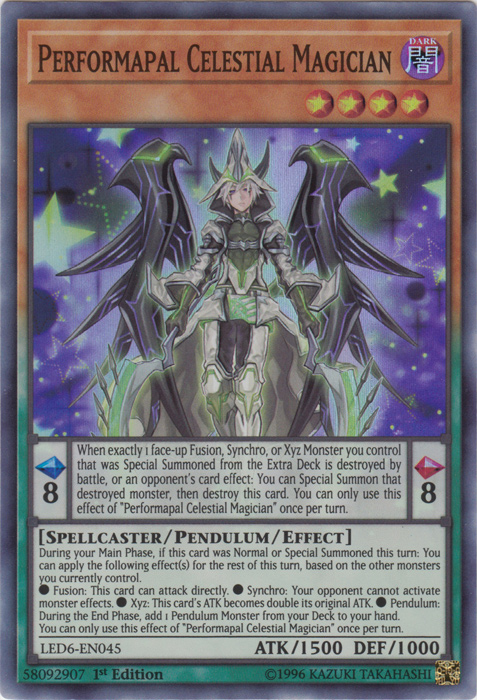 Performapal Celestial Magician [LED6-EN045] Super Rare | Mega City Incorporated